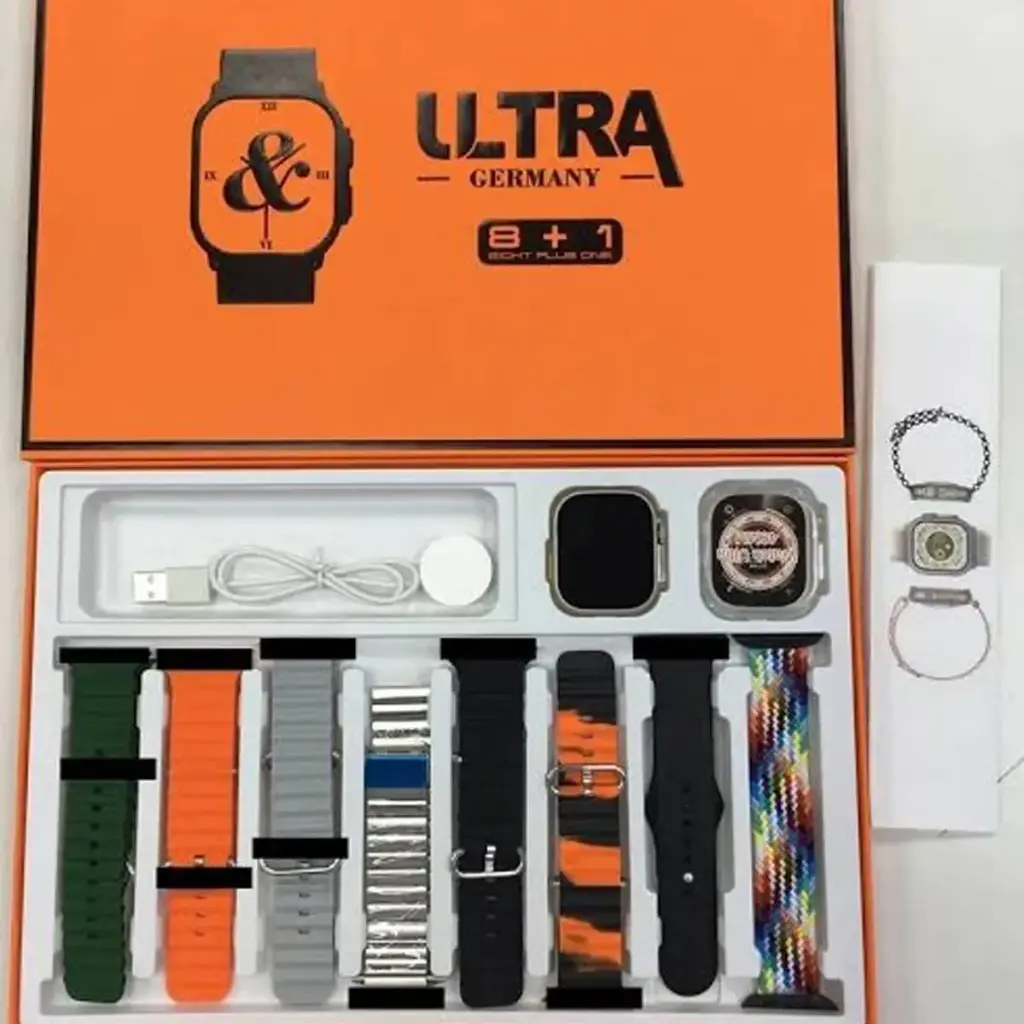 Y80 Ultra Smart Watch 8+1 Strap Touch Screen